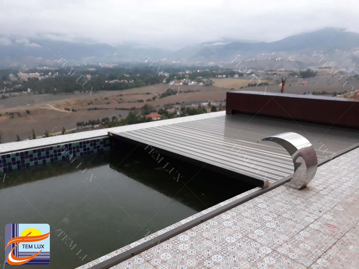 کاور استخر مدل پارچه PVC