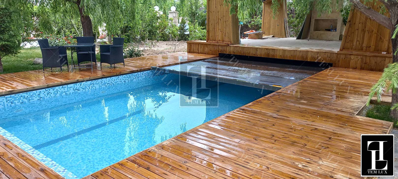 کاور استخر مدل پارچه PVC