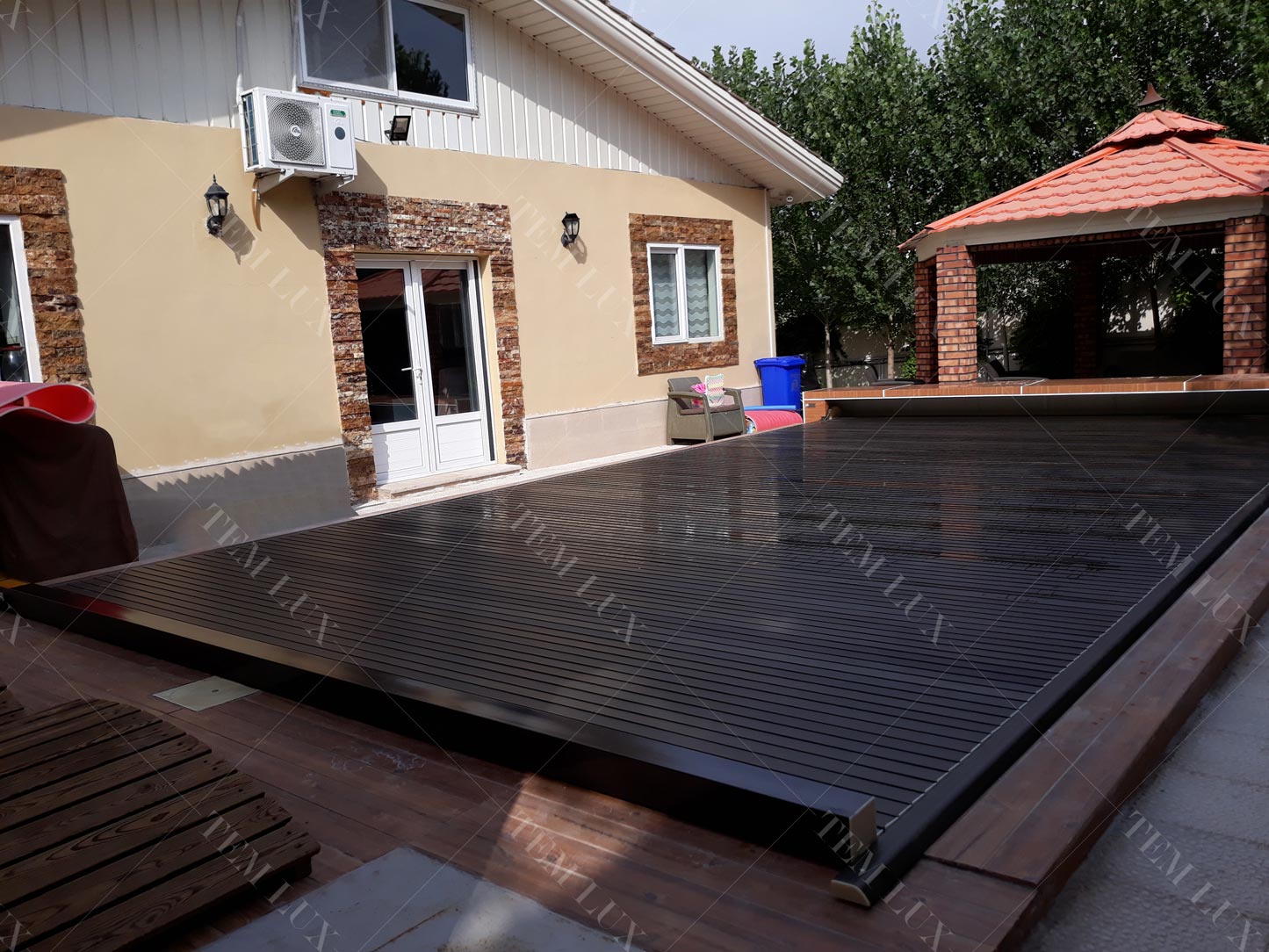 کاور استخر مدل پارچه PVC