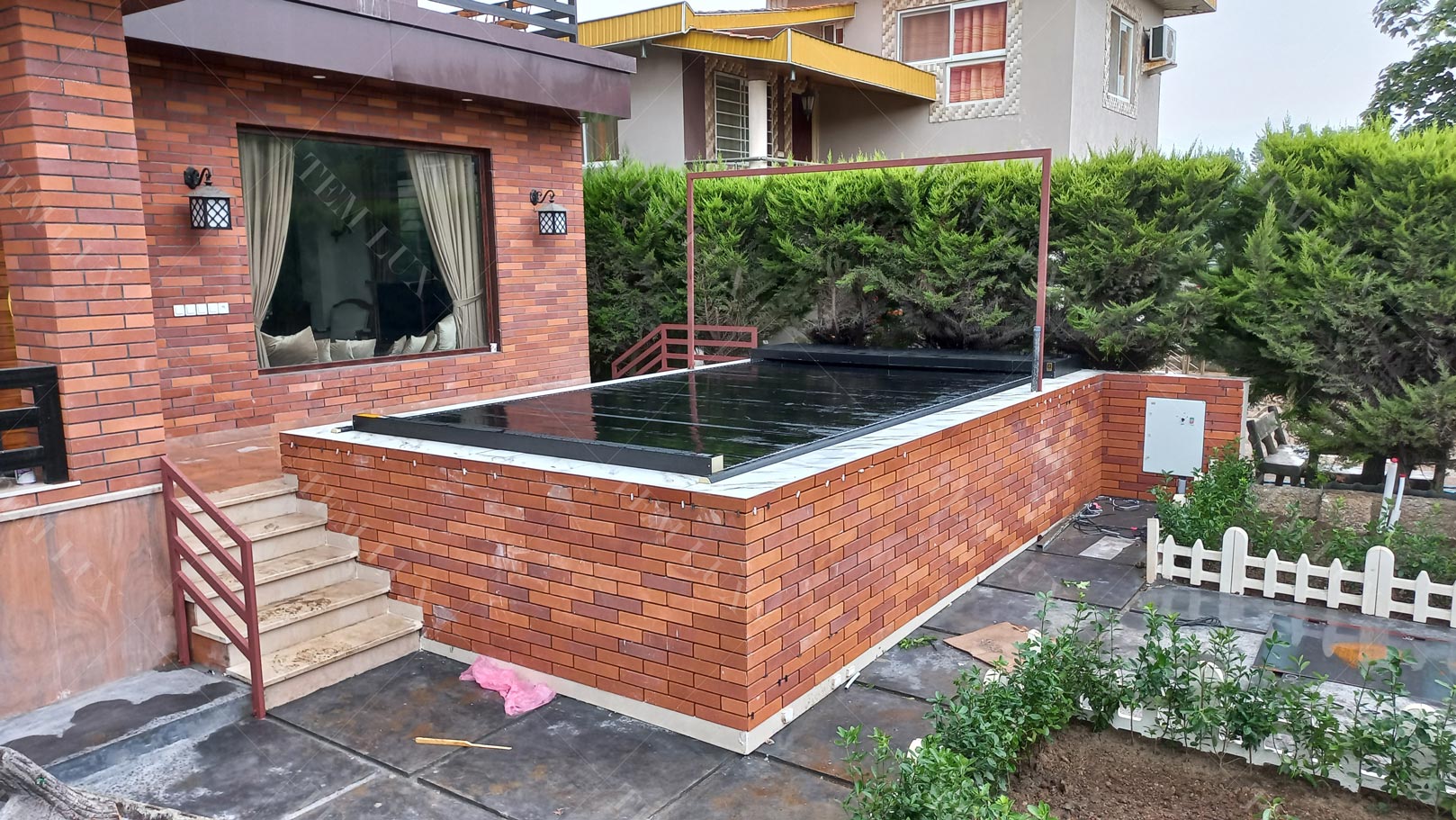 کاور استخر مدل پارچه PVC