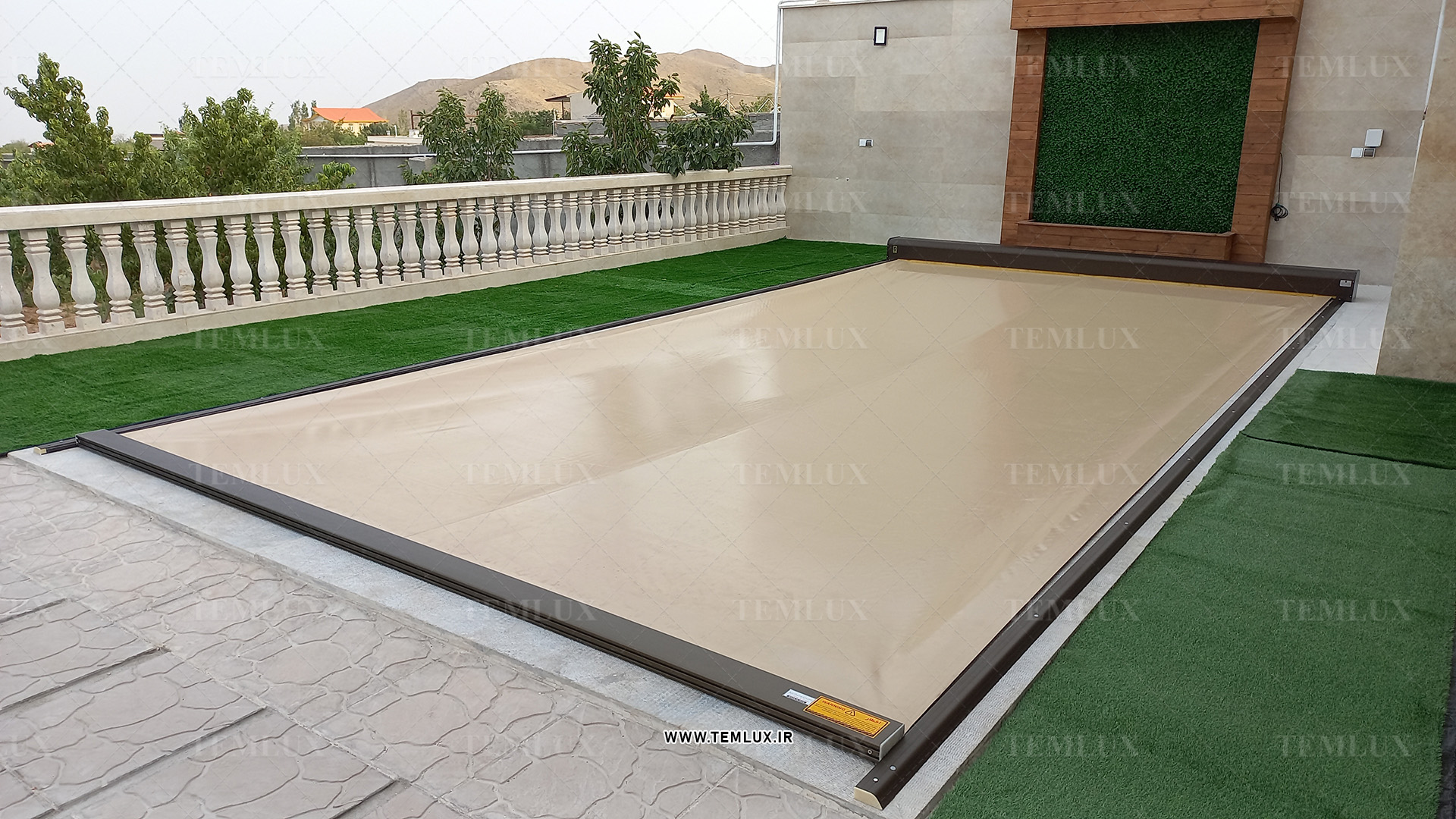 کاور استخر مدل پارچه PVC