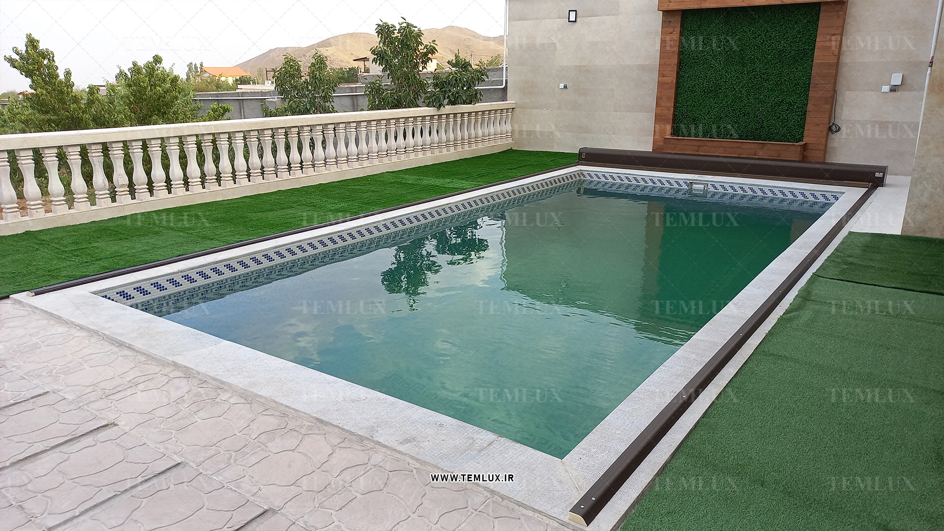 کاور استخر مدل پارچه PVC